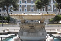 La fontana di fronte il Viminale 